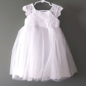 White Toddler Dress 2T